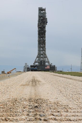 Mobile Launcher on Pad Surface