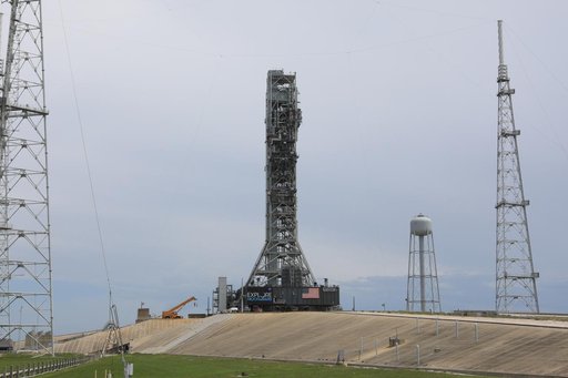 Mobile Launcher on Pad Surface