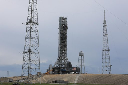 Mobile Launcher on Pad Surface