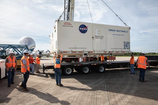 Artemis-2 Heat Shield Arrival