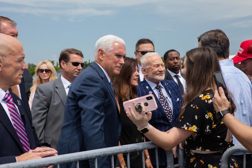 Vice President Pence at Kennedy for Apollo 11 Landing 50th Anniv