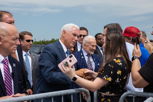 Vice President Pence at Kennedy for Apollo 11 Landing 50th Anniv