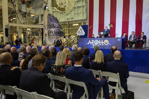 Vice President Pence Speaks at Kennedy for Apollo 11 Anniversary