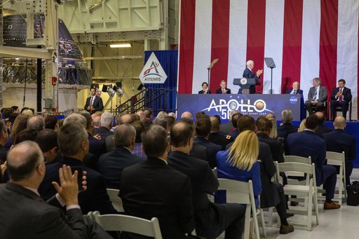 Vice President Pence Speaks at Kennedy for Apollo 11 Anniversary