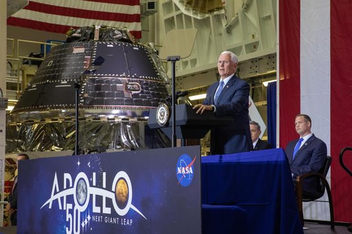 Vice President Pence Speaks at Kennedy for Apollo 11 Anniversary
