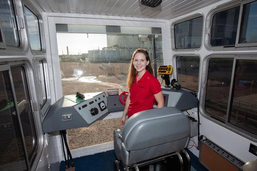 First Female Crawler Driver