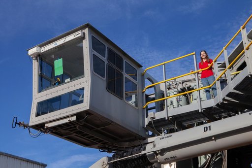 First Female Crawler Driver