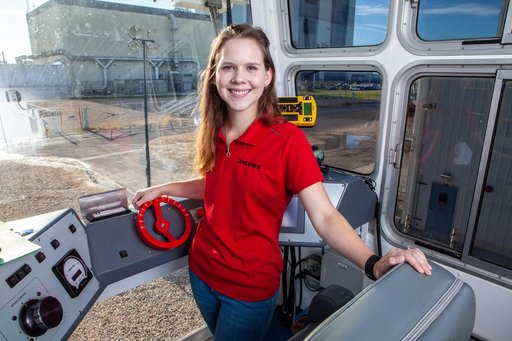 First Female Crawler Driver