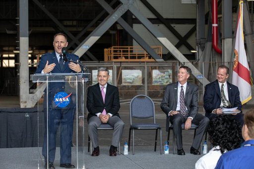 Media Event with Northrop Grumman at VAB Highbay 2