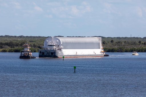 SLS Core Stage Pathfinder Barge Arrives at KSC