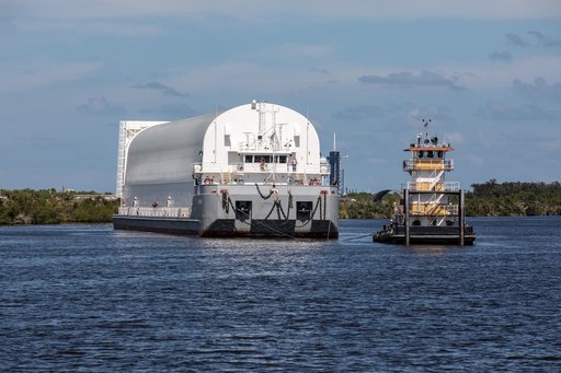 SLS Core Stage Pathfinder Barge Arrives at KSC
