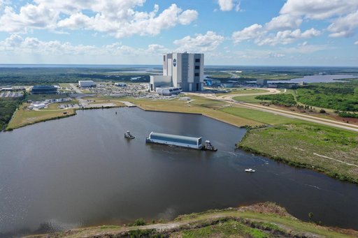 SLS Core Stage Pathfinder Barge Arrives at KSC