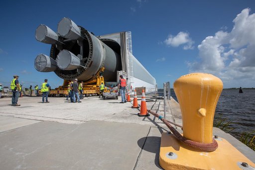 SLS Core Stage Pathfinder Transport to VAB