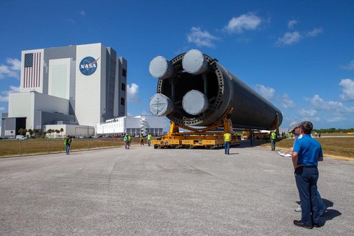 SLS Core Stage Pathfinder Transport to VAB