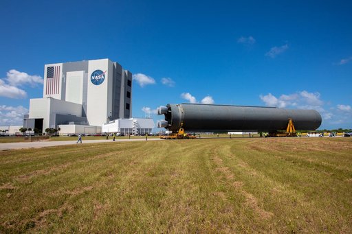 SLS Core Stage Pathfinder Transport to VAB