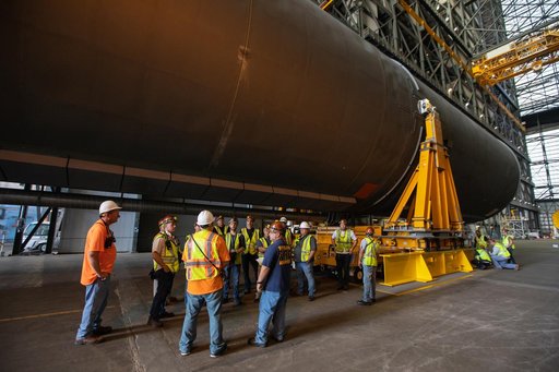 SLS Core Stage Pathfinder Training - Move to North End Scaffoldi