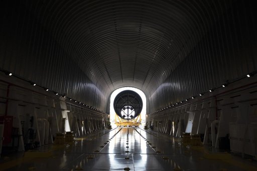 SLS Core Stage Pathfinder Move From VAB To Pegasus