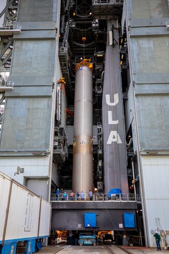 OFT Launch Vehicle On Stand at VIF