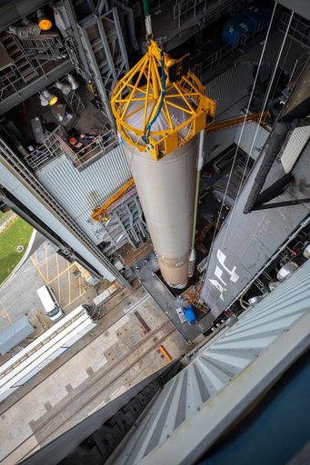 OFT Launch Vehicle On Stand at VIF