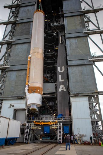 OFT Launch Vehicle On Stand at VIF