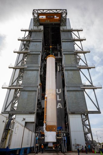 OFT Launch Vehicle On Stand at VIF