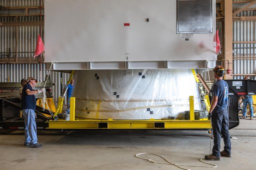 SLS Booster Aft Exit Cone Arrival