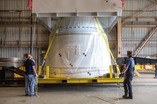 SLS Booster Aft Exit Cone Arrival
