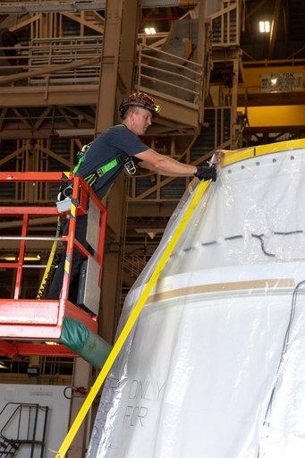 SLS Booster Aft Exit Cone Arrival