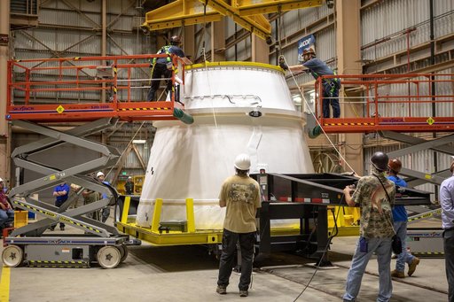 SLS Booster Aft Exit Cone Arrival