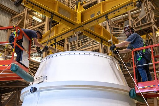 SLS Booster Aft Exit Cone Arrival