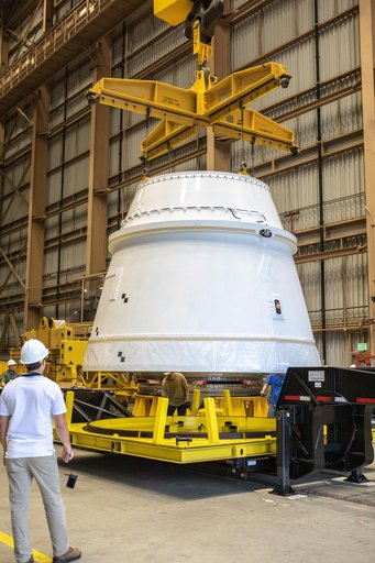 SLS Booster Aft Exit Cone Arrival