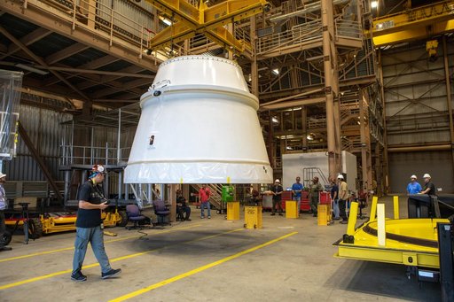SLS Booster Aft Exit Cone Arrival