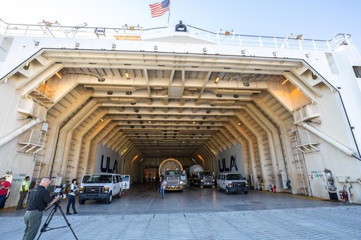 Solar Orbiter ULA Atlas V Booster and Centaur Stage Arrival via