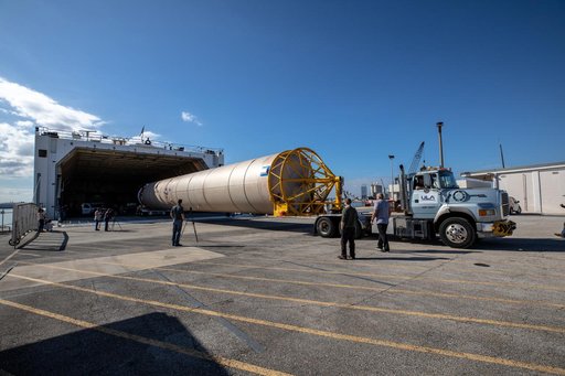 Solar Orbiter ULA Atlas V Booster and Centaur Stage Arrival via