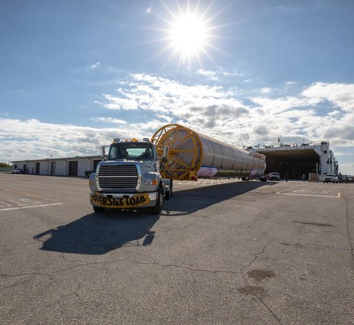 Solar Orbiter ULA Atlas V Booster and Centaur Stage Arrival via