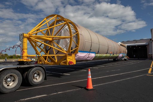 Solar Orbiter ULA Atlas V Booster and Centaur Stage Arrival via