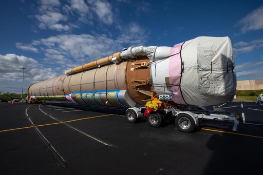 Solar Orbiter ULA Atlas V Booster and Centaur Stage Arrival via