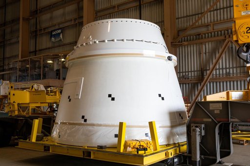SLS Booster Aft (Right) Exit Cone Arrival