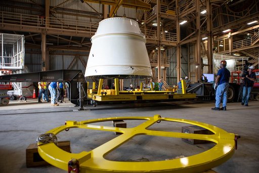 SLS Booster Aft (Right) Exit Cone Arrival