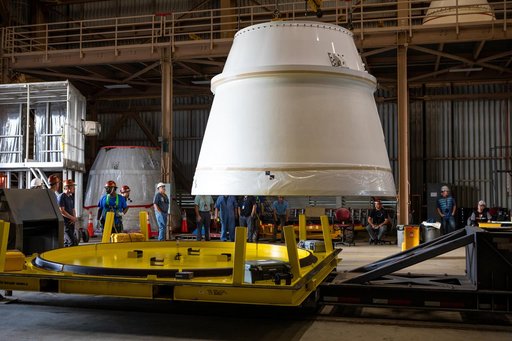 SLS Booster Aft (Right) Exit Cone Arrival