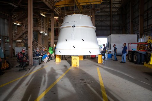 SLS Booster Aft (Right) Exit Cone Arrival
