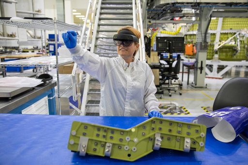 Augmented Reality Work on Orion CM Heatshield