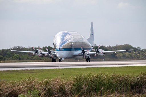 Orion Artemis I Crew and Service Module Return to Kennedy - Arrival