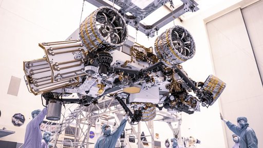 Mars 2020 Perseverance Rover Mass Properties Test