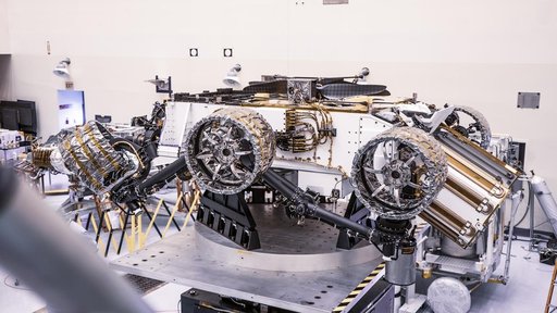 Mars 2020 Perseverance Rover Mass Properties Test