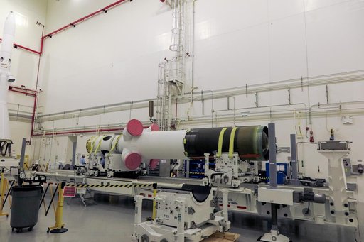 Artemis II Abort Motor mated to Jettison Motor with Artemis I LA