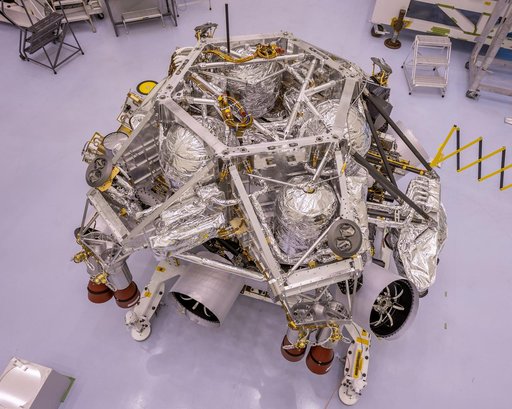 Mars 2020 Perseverance Powered Descent Vehicle (PDV) Stacked