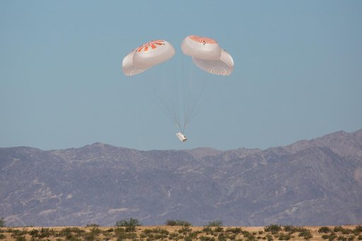 SpaceX Crew Dragon's Mark 3 Parachute Test