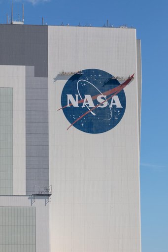 NASA Meatball Painting at VAB