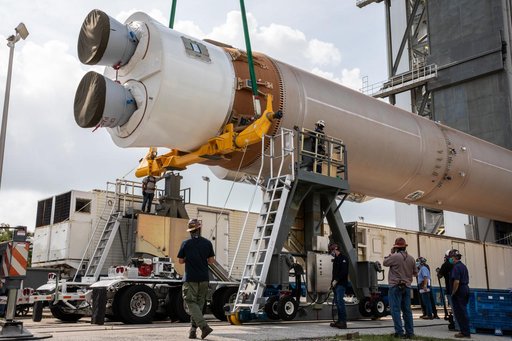 Mars 2020 Launch Vehicle on Stand